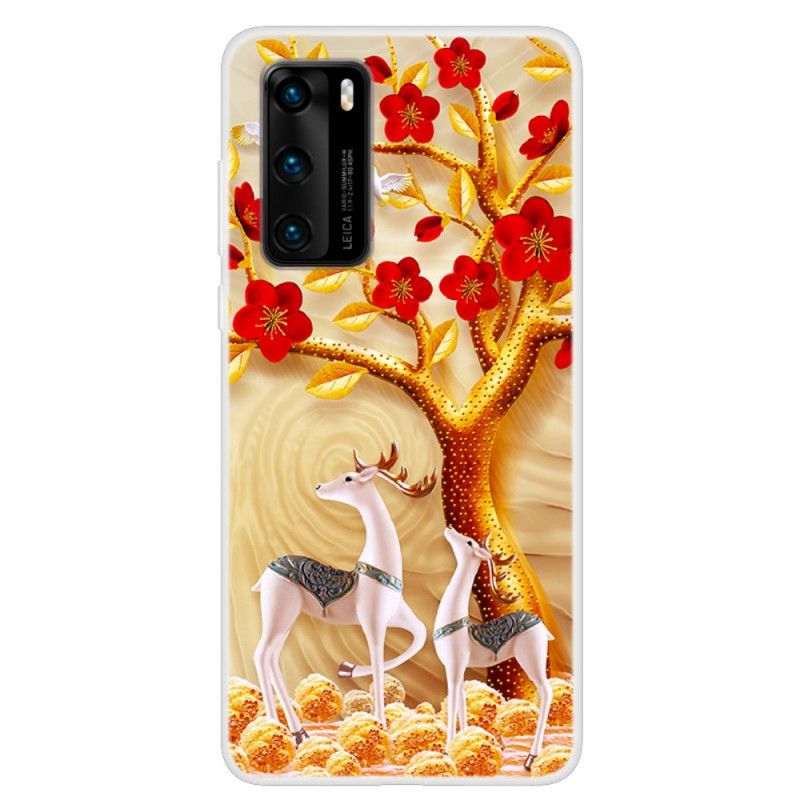 Case Kuoret Huawei P40 Puhelinkuoret Kultainen Puu