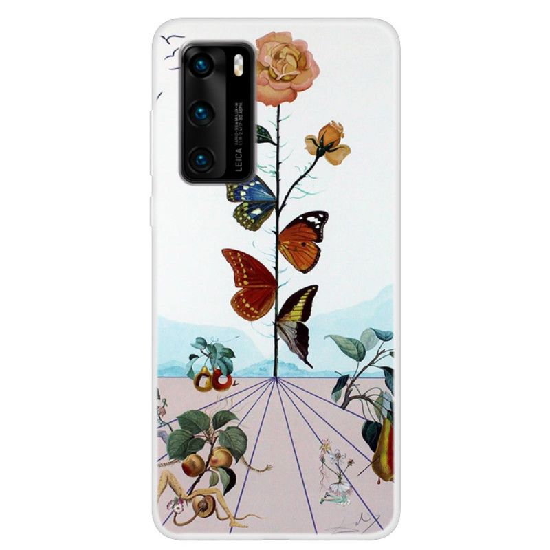 Case Kuoret Huawei P40 Puhelinkuoret Luonnon Perhosia