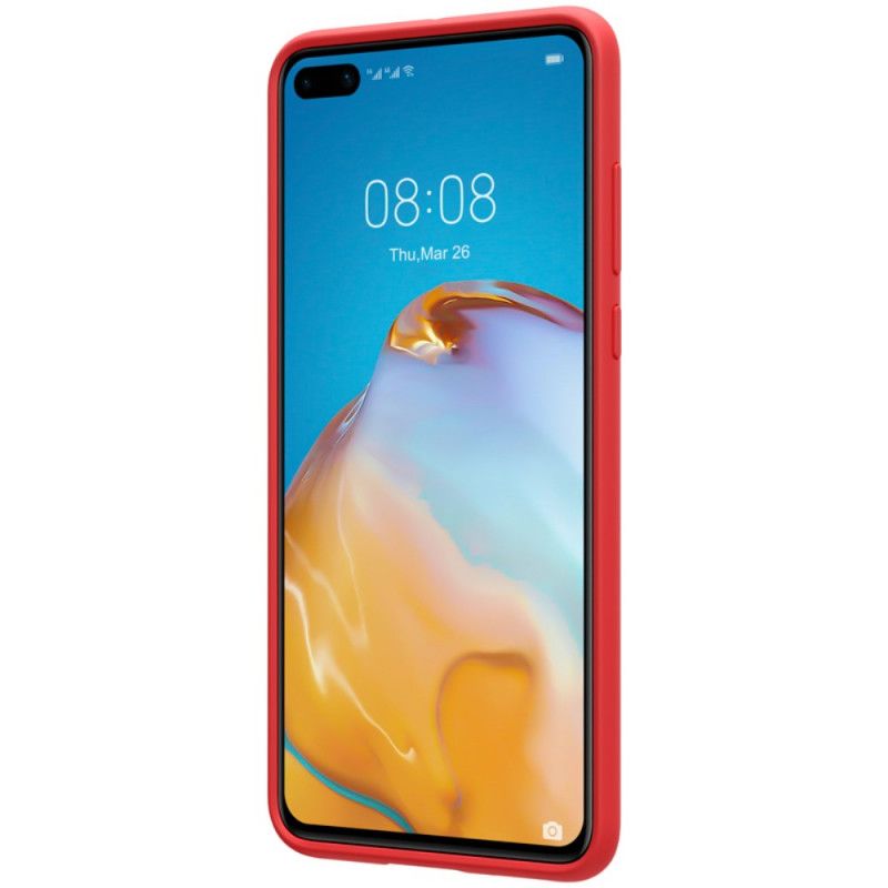 Case Kuoret Huawei P40 Punainen Musta Puhelinkuoret Nillkin Flex Puhdas Sarja