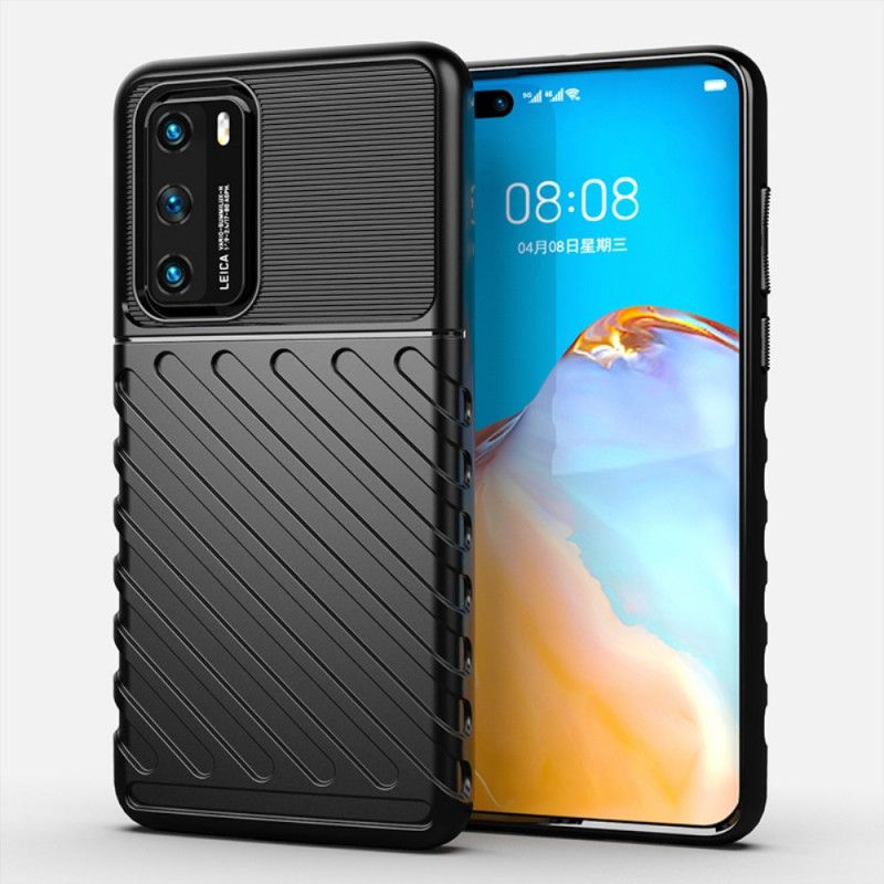 Case Kuoret Huawei P40 Vihreä Musta Puhelinkuoret Ukkosarja