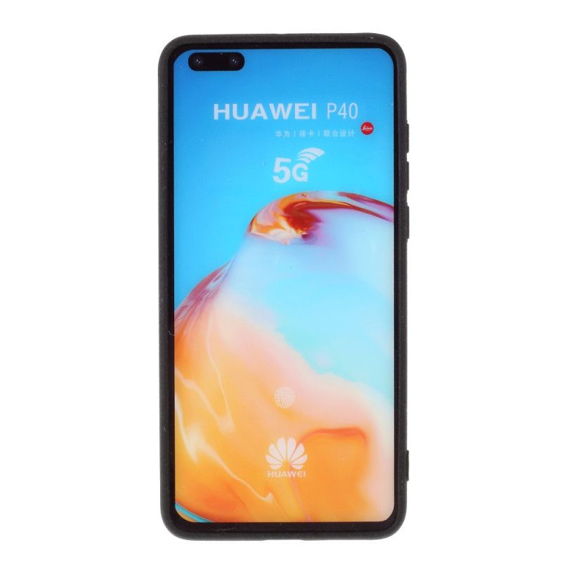 Kuori Huawei P40 Harmaa Musta Matta Kimallus Suojakuori