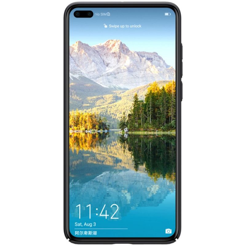 Kuori Huawei P40 Punainen Musta Jäykkä Himmeä Nillkin