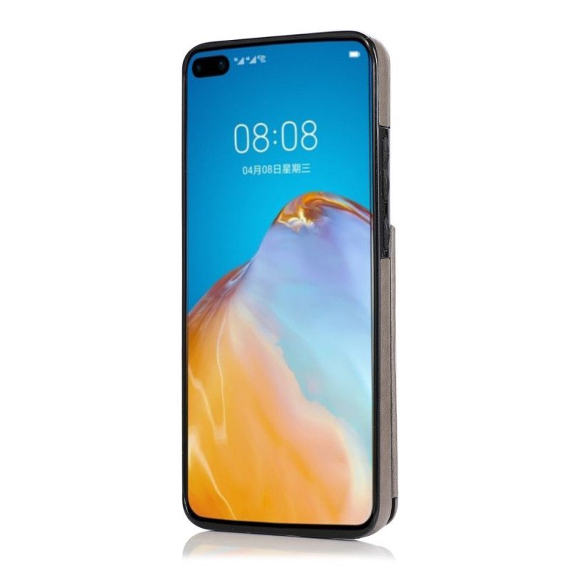 Kuori Huawei P40 Vaaleansininen Harmaa Mandala-Tulostuskortin Pidike