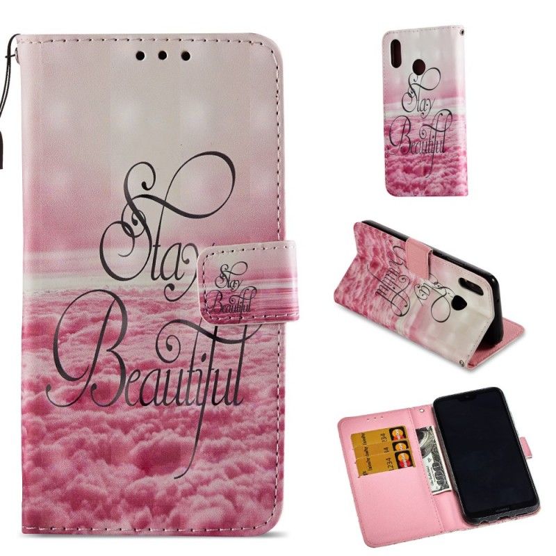 Flip Case Huawei P20 Lite Pysy Kauniina 3D