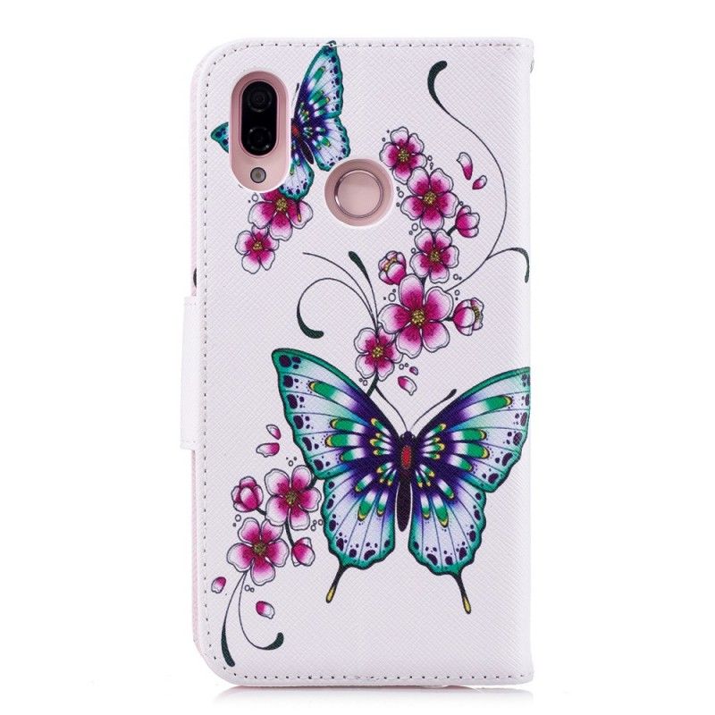 Flip Case Huawei P20 Lite Upeita Perhosia