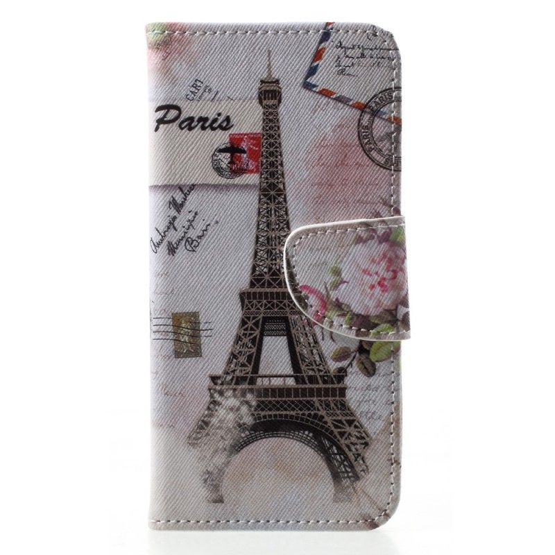 Kotelot Huawei P20 Lite Retro Eiffel-Torni