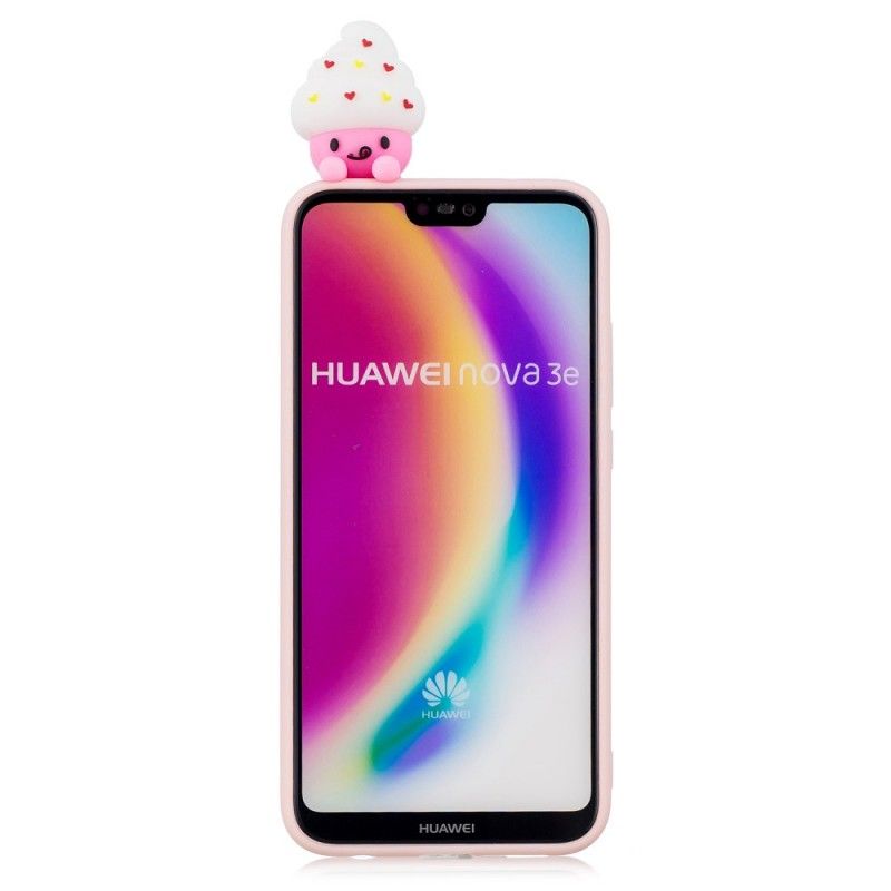 Kuori Huawei P20 Lite 3D Hauskaa Jäätelöä Suojakuori