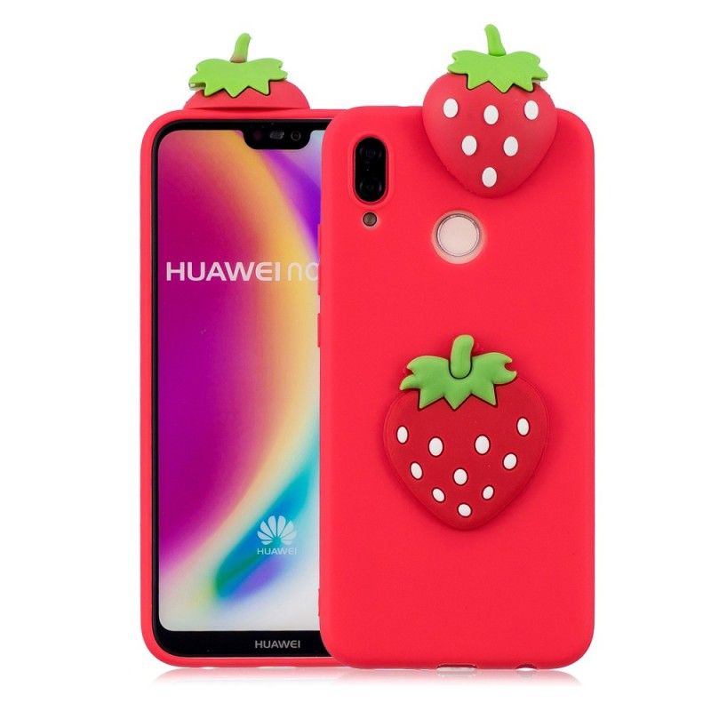 Kuori Huawei P20 Lite 3D Mansikka Suojakuori