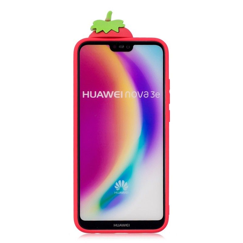 Kuori Huawei P20 Lite 3D Mansikka Suojakuori