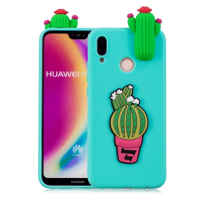 Kuori Huawei P20 Lite Kolmiulotteinen Kaktus Hulluus Suojakuori