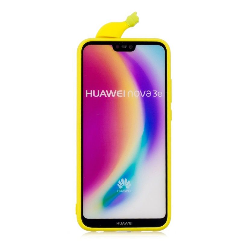 Kuori Huawei P20 Lite Puhelinkuoret 3D Banaani