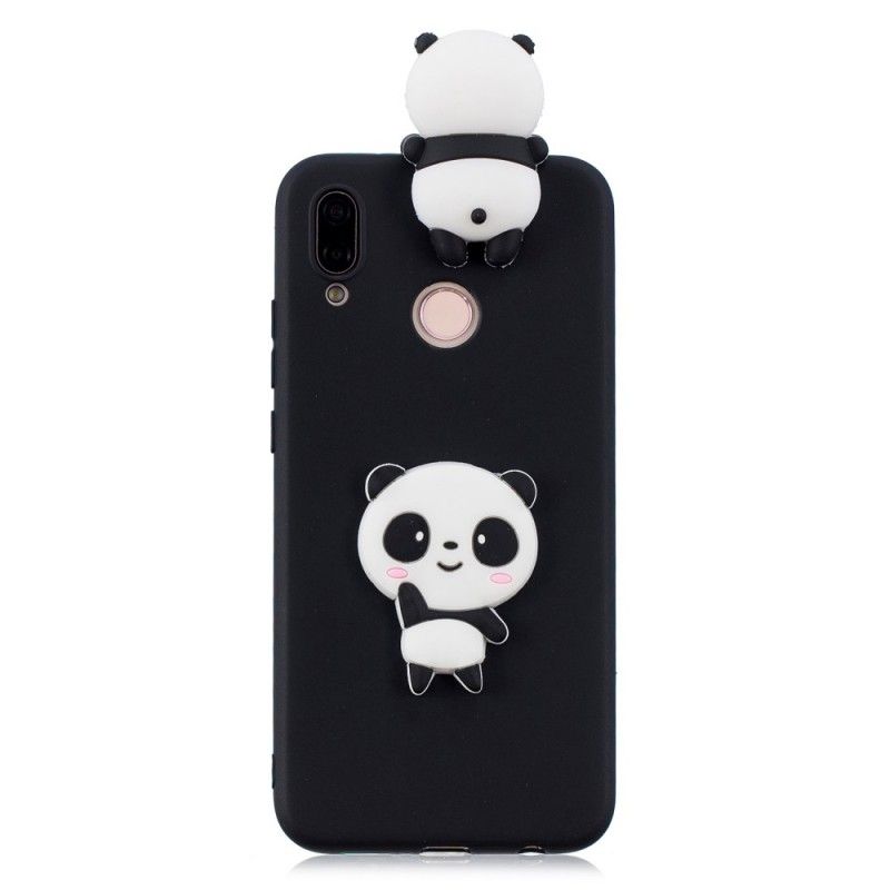 Kuori Huawei P20 Lite Valkoinen Musta 3D Minun Panda