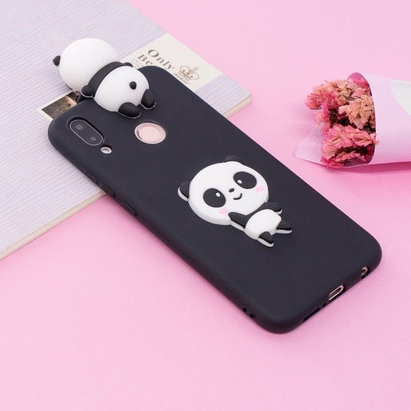 Kuori Huawei P20 Lite Valkoinen Musta 3D Minun Panda