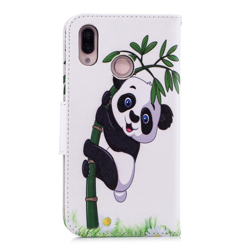 Nahkakotelo Huawei P20 Lite Puhelinkuoret Panda Bambulla