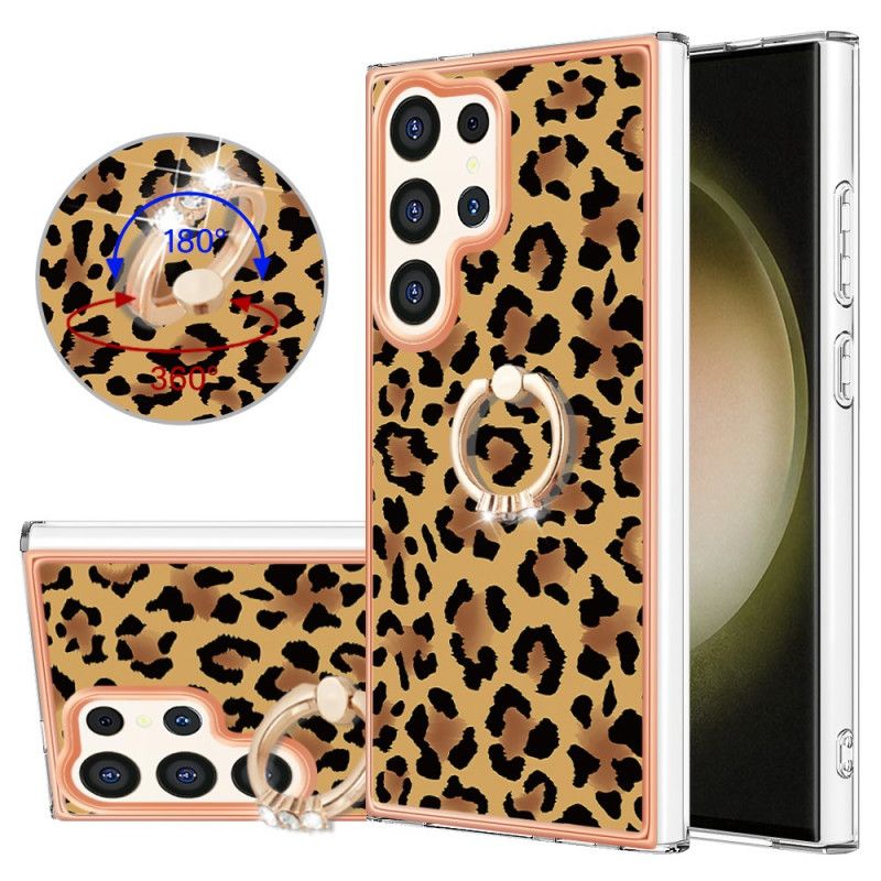 Kuori Samsung Galaxy S24 Ultra 5g Leopard Print -sormustelineellä