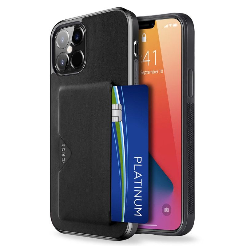 Case Kuoret iPhone 12 Pro Max Musta Puhelinkuoret Dux-Ducis-Kortin Haltija