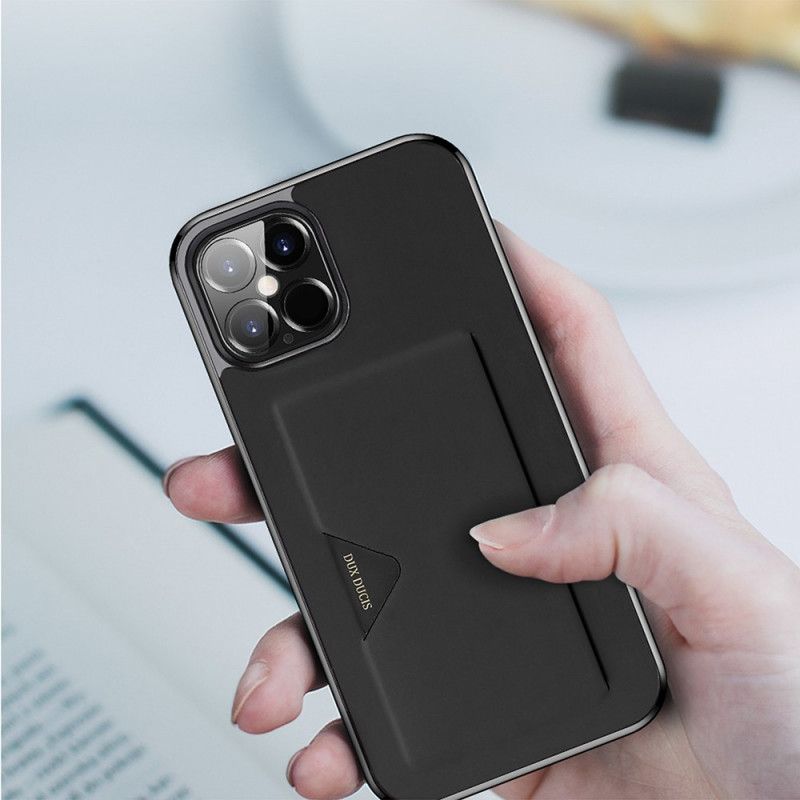 Case Kuoret iPhone 12 Pro Max Musta Puhelinkuoret Dux-Ducis-Kortin Haltija