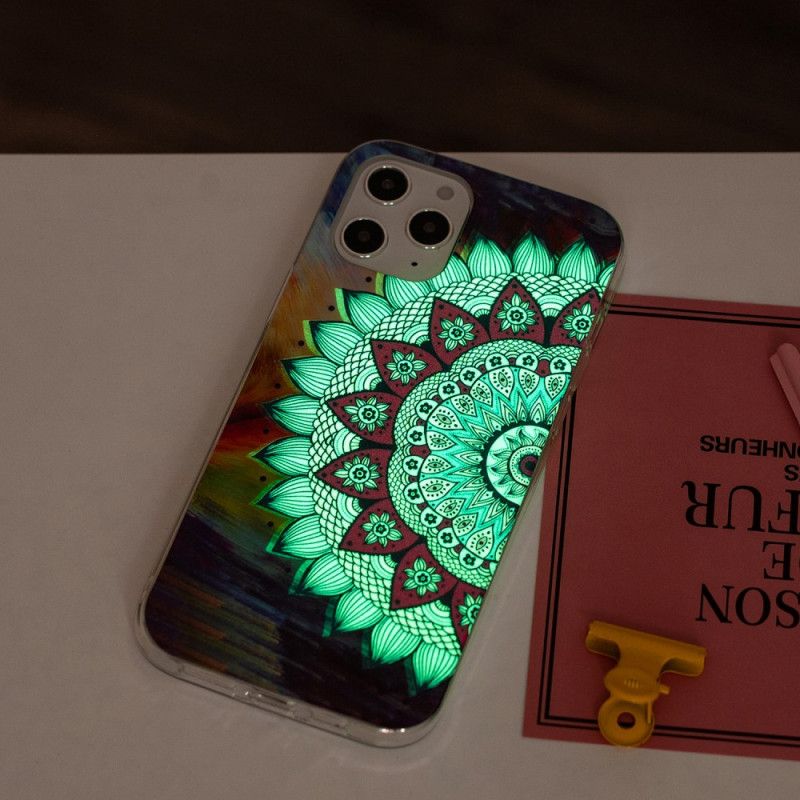 Case Kuoret iPhone 12 Pro Max Puhelinkuoret Fluoresoiva Värillinen Mandala