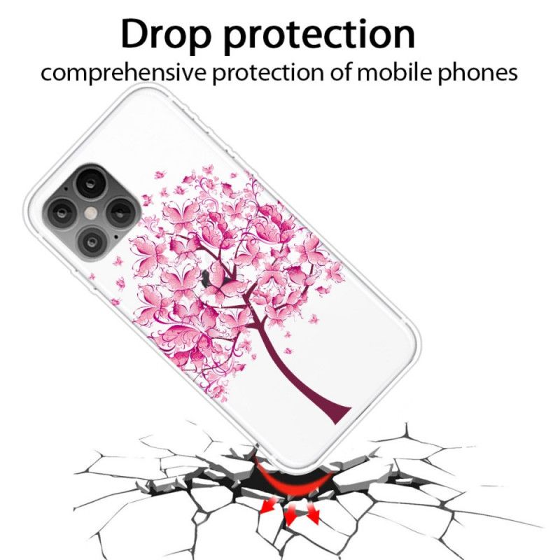 Case Kuoret iPhone 12 Pro Max Puhelinkuoret Vaaleanpunainen Puunpää