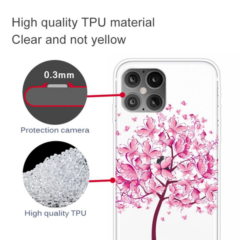 Case Kuoret iPhone 12 Pro Max Puhelinkuoret Vaaleanpunainen Puunpää