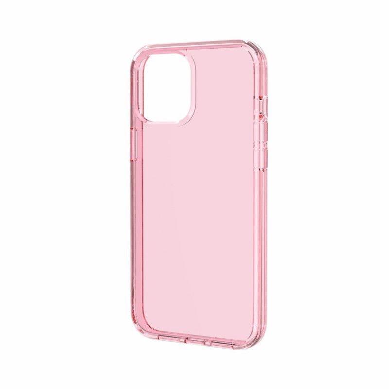 Case Kuoret iPhone 12 Pro Max Vaaleanpunainen Harmaa Puhelinkuoret Värillinen Läpinäkyvä