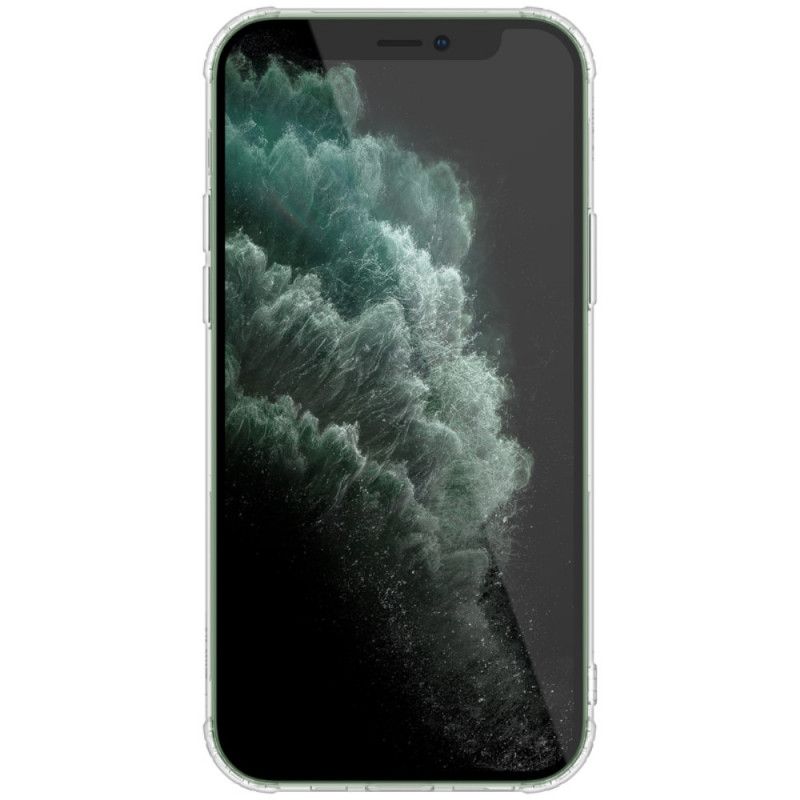 Kuori iPhone 12 Pro Max Harmaa Valkoinen Luonnollinen Läpinäkyvä Nillkin Suojakuori