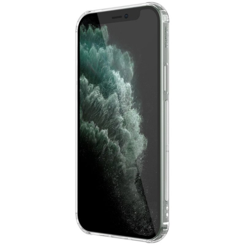 Kuori iPhone 12 Pro Max Harmaa Valkoinen Luonnollinen Läpinäkyvä Nillkin Suojakuori