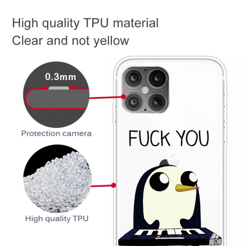 Kuori iPhone 12 Pro Max Pingviini Vittu Suojakuori