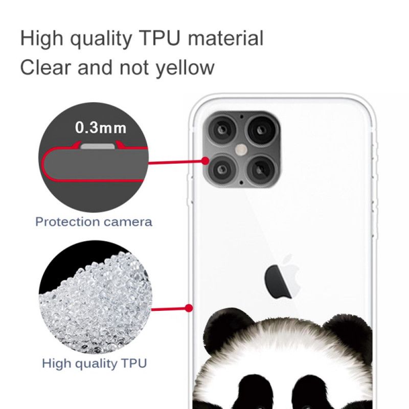 Kuori iPhone 12 Pro Max Puhelinkuoret Läpinäkyvä Panda