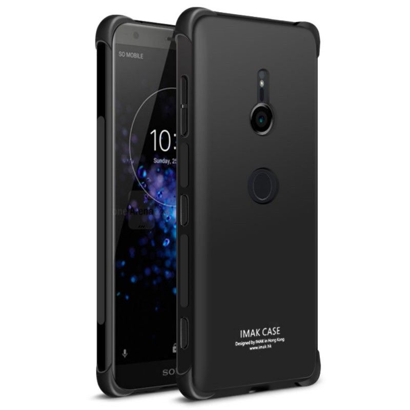 Kuori Sony Xperia XZ3 Läpinäkyvä Harmaa Imak Iho Tuntuu