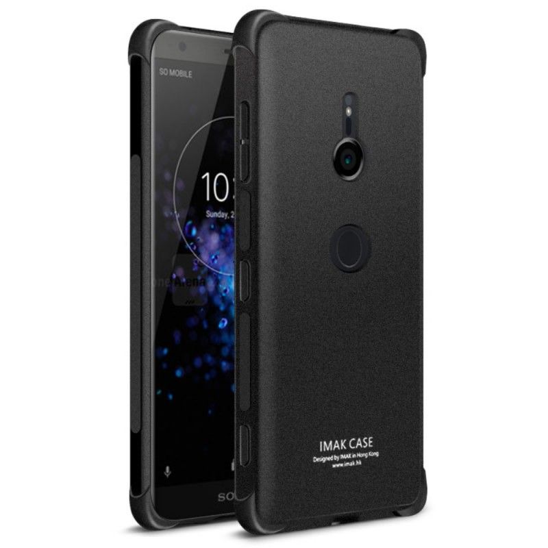 Kuori Sony Xperia XZ3 Läpinäkyvä Harmaa Imak Iho Tuntuu