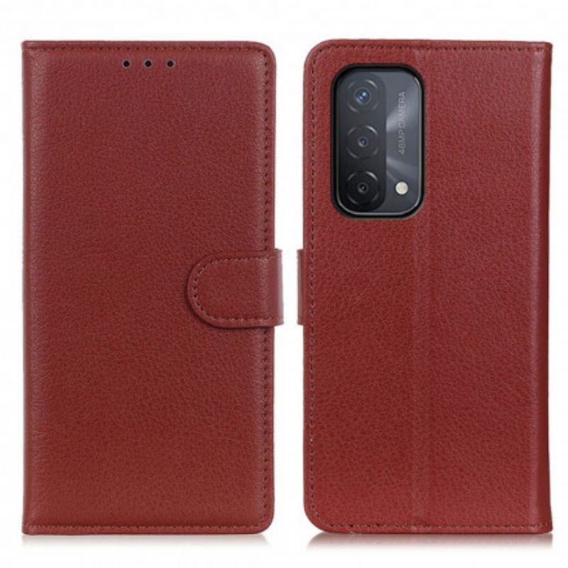 Kotelot Oppo A54 5g / A74 5g Puhelinkuoret Lychee Faux Leather