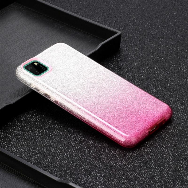 Case Kuoret Huawei Y5p Magenta Musta Puhelinkuoret Kimallusgradientti