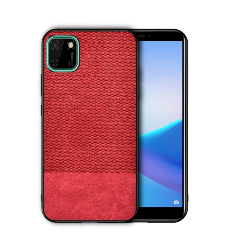 Case Kuoret Huawei Y5p Punainen Puhelinkuoret Tekonahkainen Purutekstiili