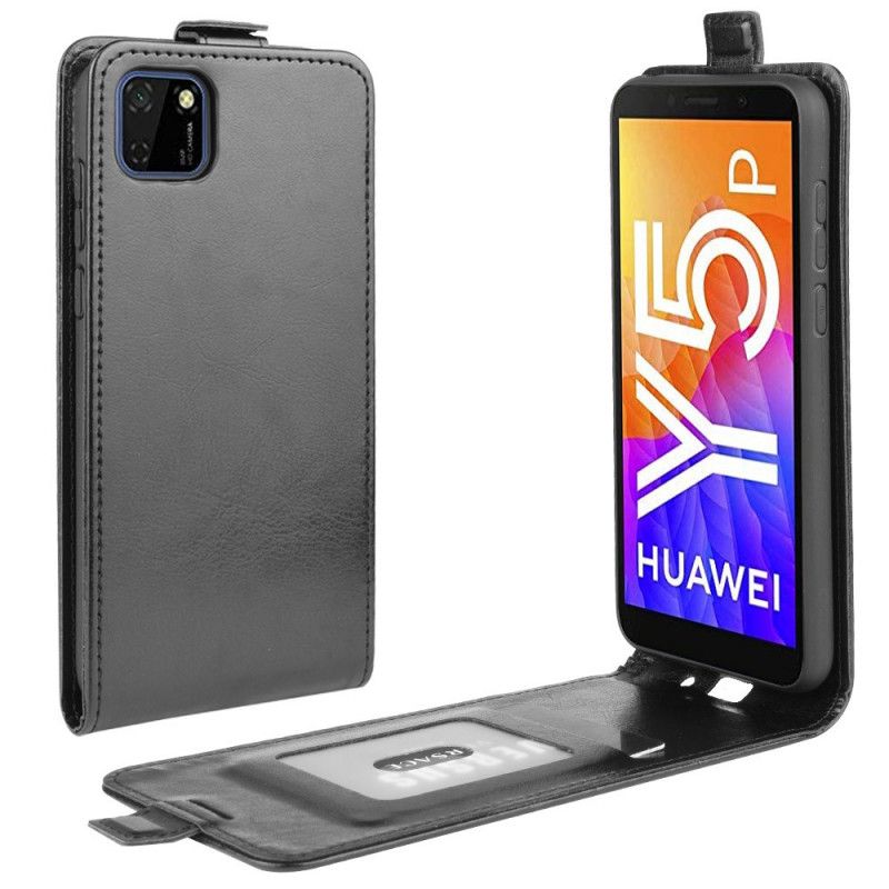 Flip Case Huawei Y5p Valkoinen Musta Taitettava