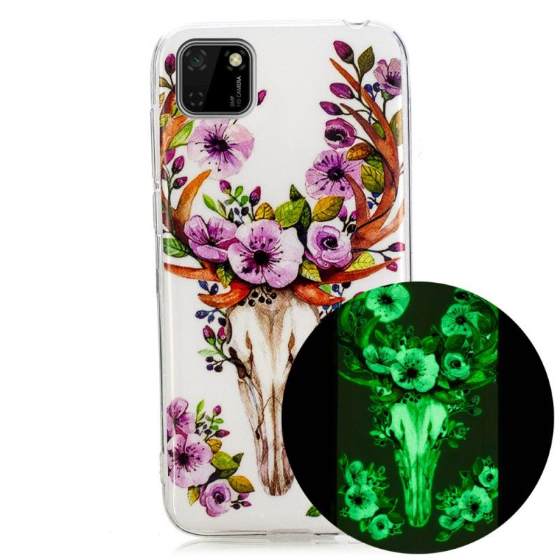 Kuori Huawei Y5p Fluoresoiva Kukallinen Hirvi