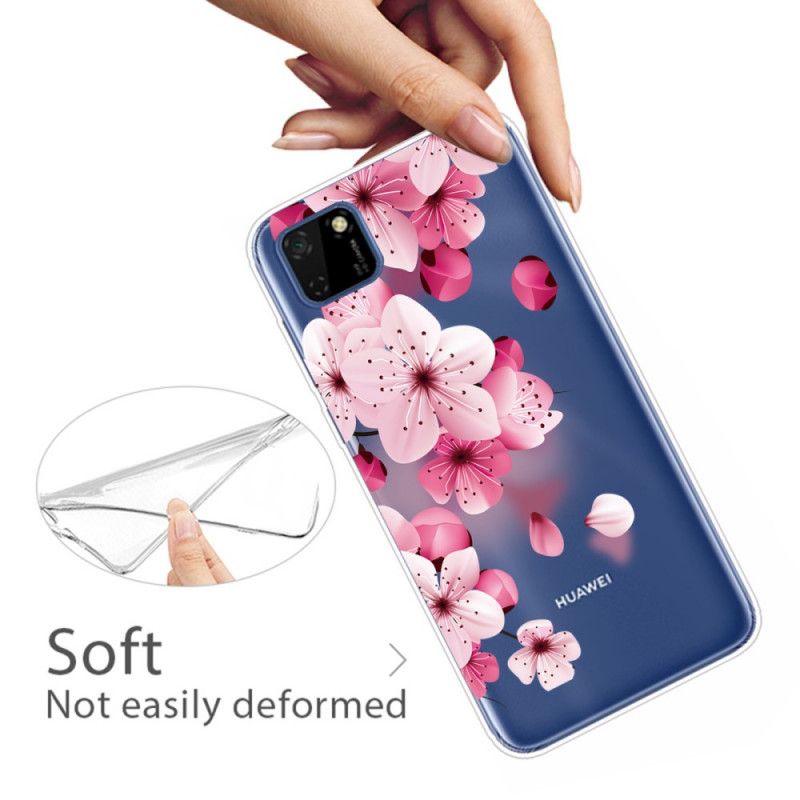 Kuori Huawei Y5p Premium Kukka Suojakuori