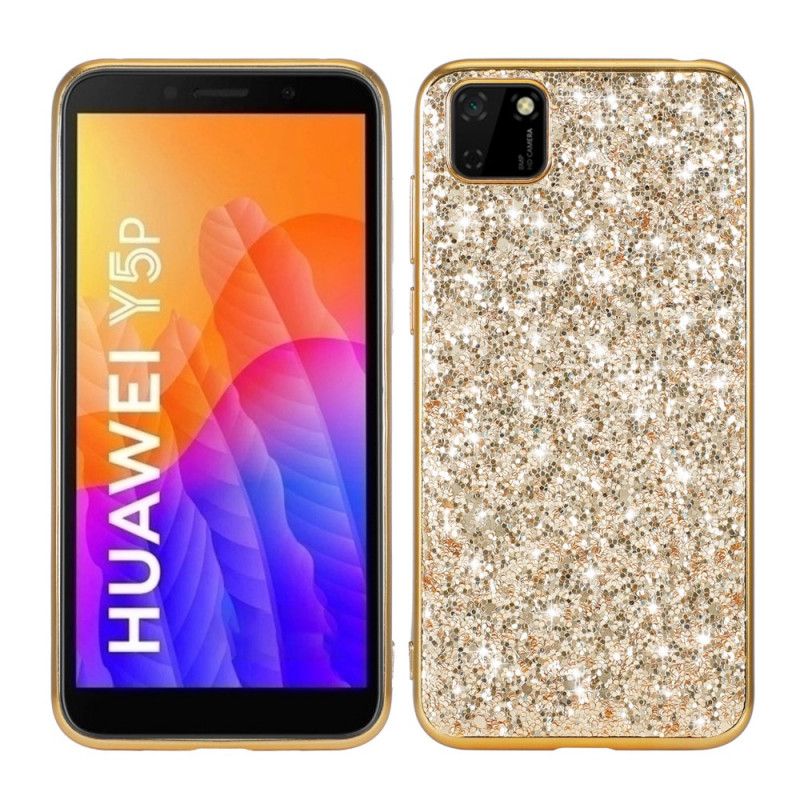 Kuori Huawei Y5p Punainen Musta Olen Kimallus