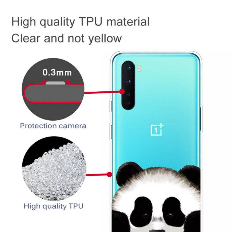 Kuori OnePlus Nord Läpinäkyvä Panda Suojakuori