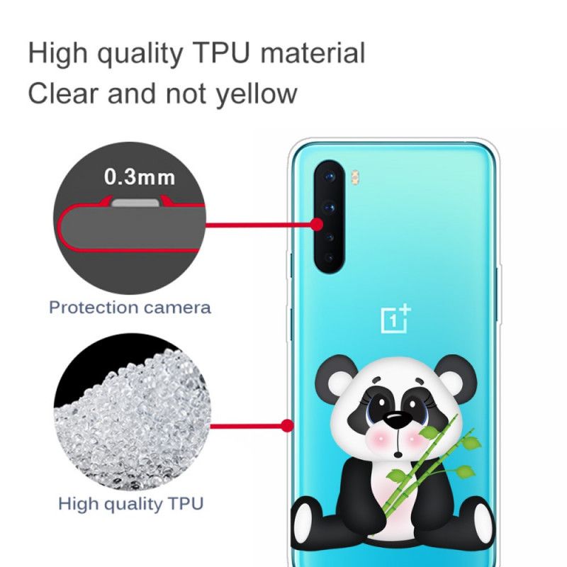 Kuori OnePlus Nord Läpinäkyvä Surullinen Panda Suojakuori