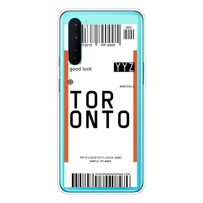 Kuori OnePlus Nord Puhelinkuoret Maihinnousukortti Torontoon