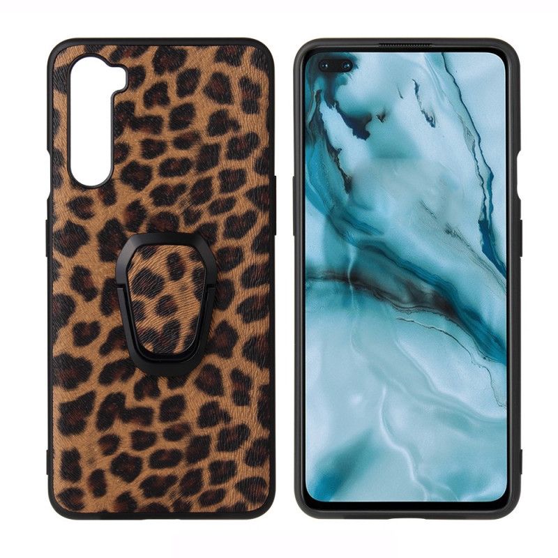 Kuori OnePlus Nord Puhelinkuoret Rengasta Tukeva Leopardin Ihovaikutus