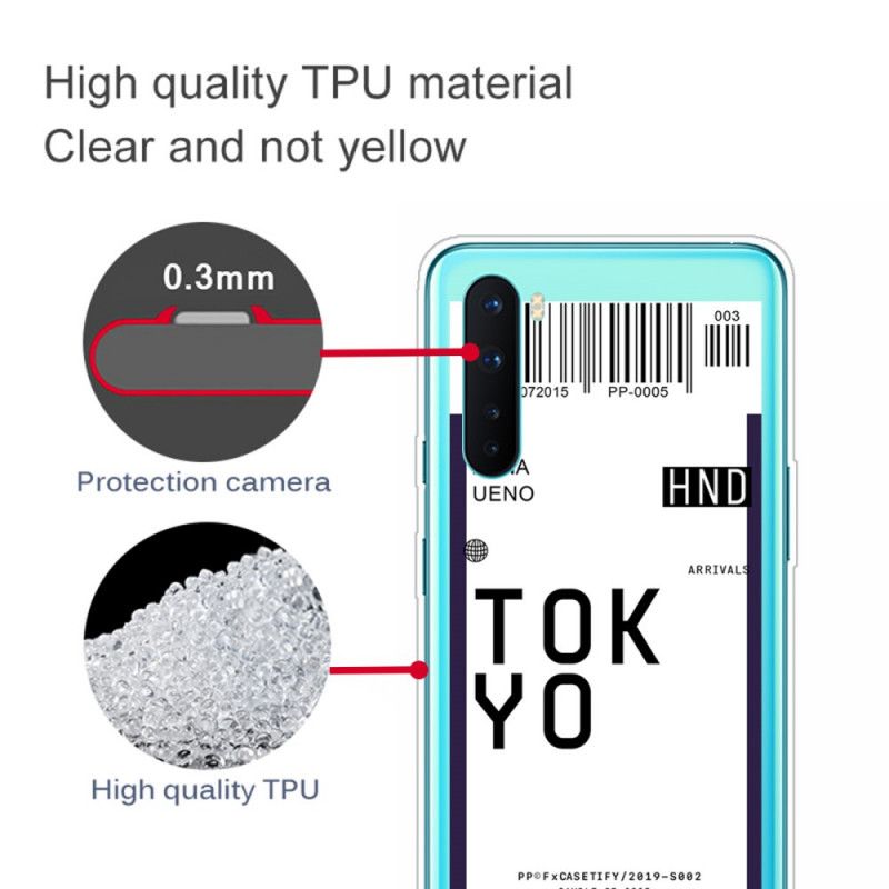 Kuori OnePlus Nord Tummansininen Tummansininen Maihinnousukortti Tokio