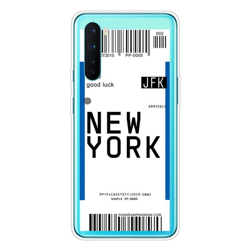 Kuori OnePlus Nord Tummansininen Musta Maihinnousukortti New Yorkiin