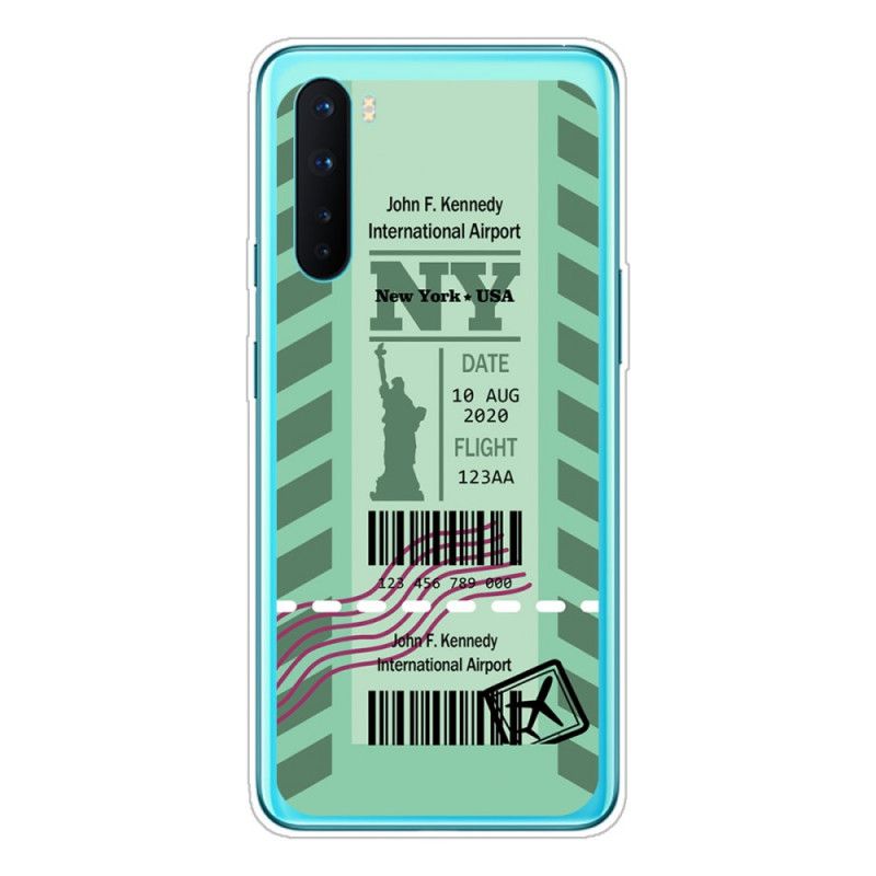 Kuori OnePlus Nord Tummansininen Musta Maihinnousukortti New Yorkiin