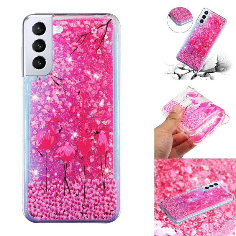 Case Samsung Galaxy S24 Plus 5g Puhelinkuoret Bird Liquid Glitter