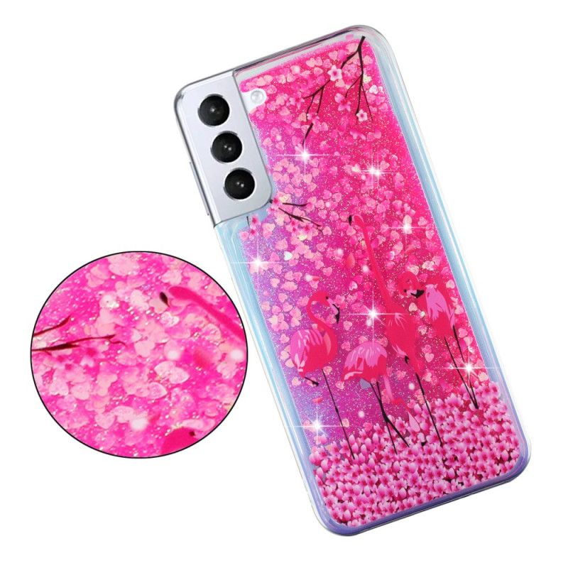 Case Samsung Galaxy S24 Plus 5g Puhelinkuoret Bird Liquid Glitter