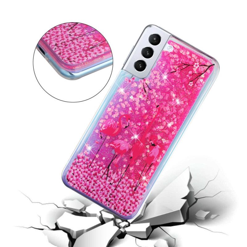 Case Samsung Galaxy S24 Plus 5g Puhelinkuoret Bird Liquid Glitter