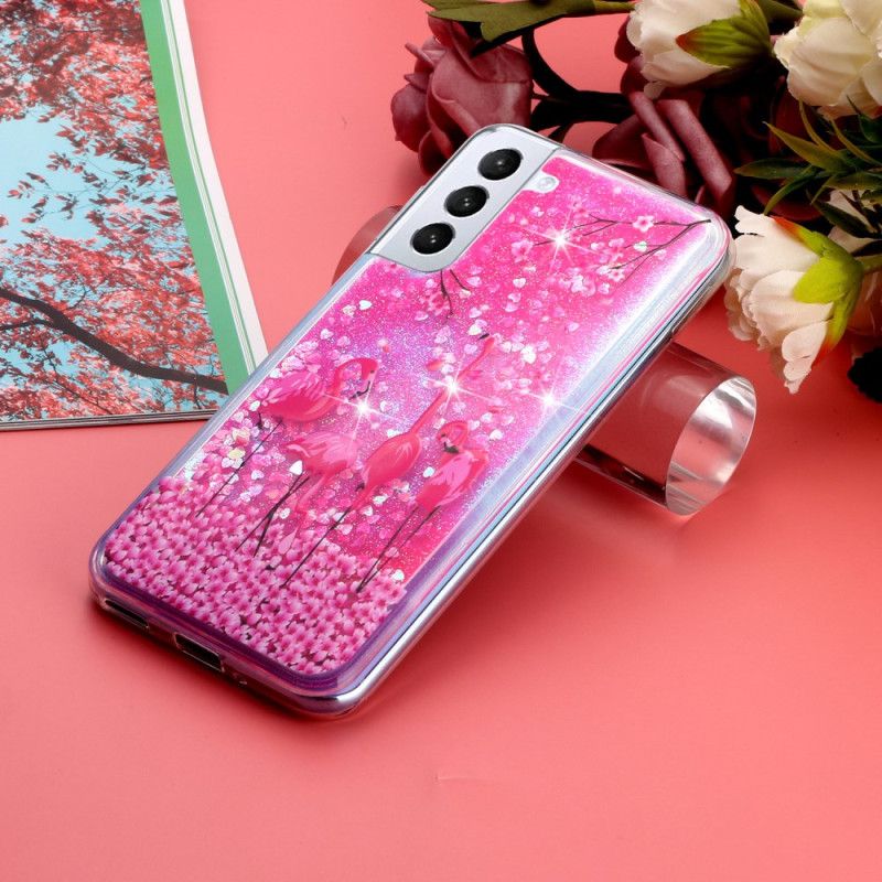 Case Samsung Galaxy S24 Plus 5g Puhelinkuoret Bird Liquid Glitter