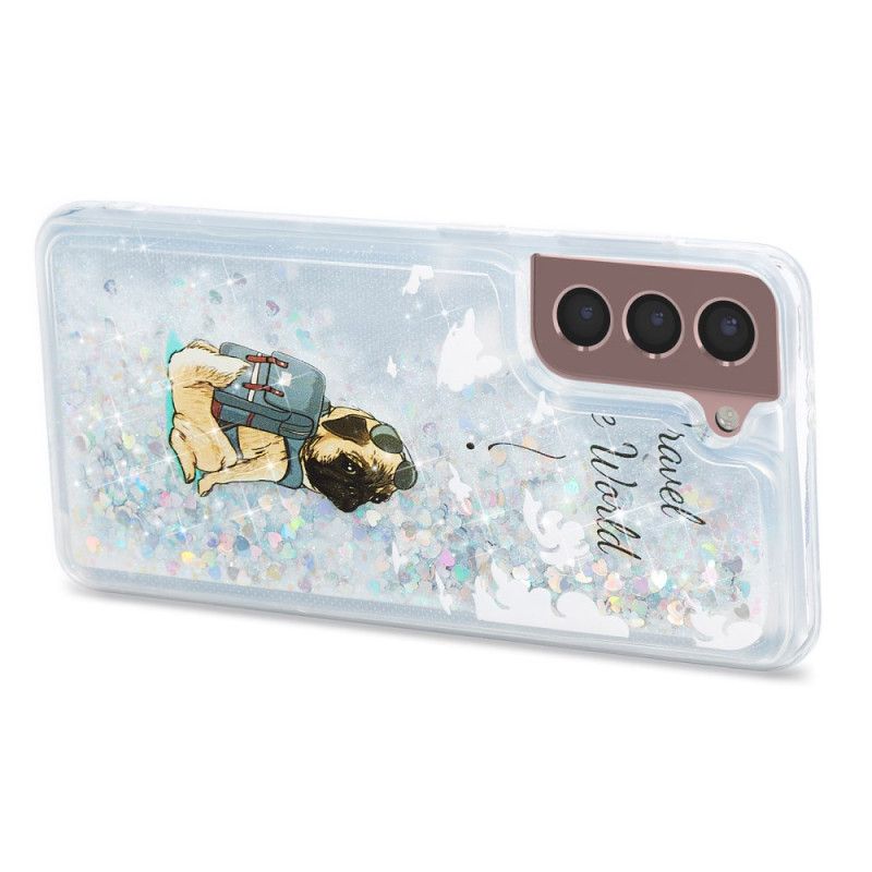 Kuori Samsung Galaxy S24 Plus 5g Liquid Glitter Dog